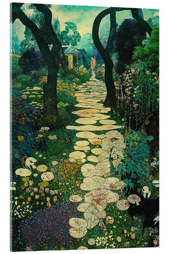 Acrylic print Path Through the Fancy Garden