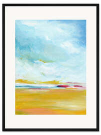 Gerahmter Kunstdruck Toskanische Küste