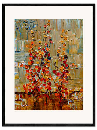 Kunsttryk i ramme Spotted Autumn Leaves