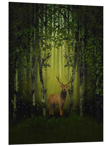 Foam board print The Mighty Forest Deer