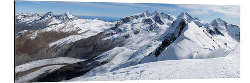 Aluminiumtavla Monte Rosa Massif