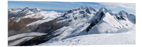 Foam board print Monte Rosa Massif