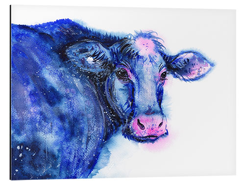 Stampa su alluminio Blue Cow