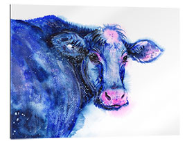 Quadro em plexi-alumínio Blue Cow