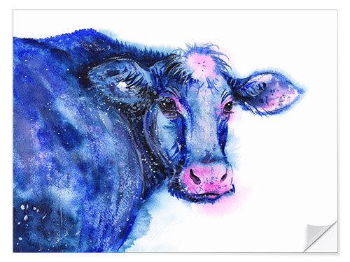 Sisustustarra Blue Cow