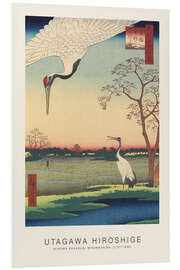 Foam board print Minowa Kanasugi Mikawashima - Japanese Cranes