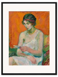 Gerahmter Kunstdruck Woman in her Petticoat, 1912