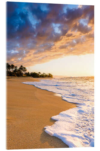 Akrylbilde Sunset on the beach in Hawaii