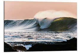 Magnettafel Wellen bei Sonnenuntergang