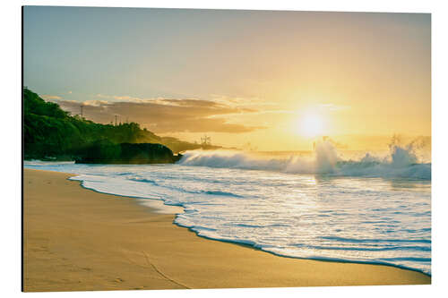 Aluminium print Tropical sunset at the beach