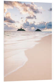 Foam board print Dream beach in Hawaii in the morning