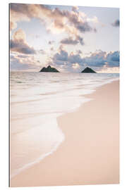 Tableau en plexi-alu Dream beach in Hawaii in the morning