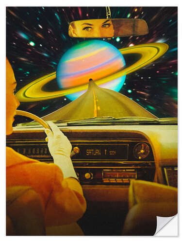 Muursticker Saturn Homecoming