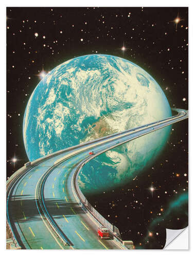 Wandsticker Die Autobahn zur Erde