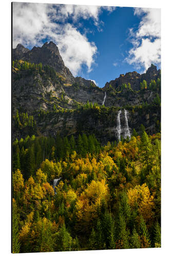 Quadro em alumínio Autumn in Lenk, Bernese Oberland