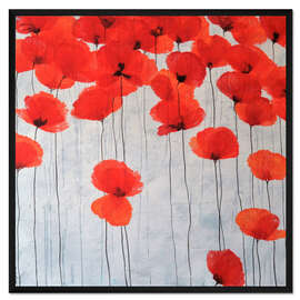 Gerahmter Kunstdruck Lyrische Welle - Flug der Rotblüher