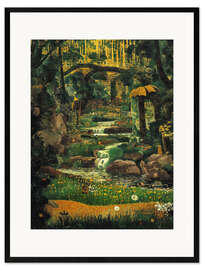 Kehystetty taidepainatus A Magical Brook deep in the Forest