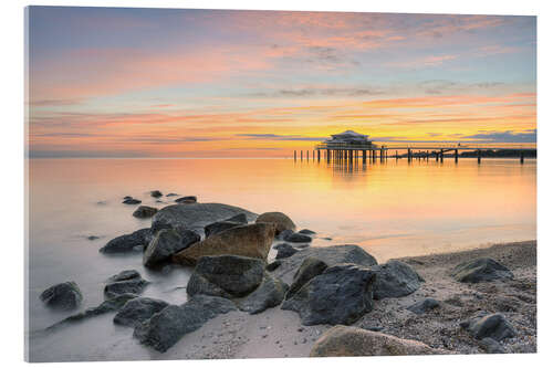 Akryylilasitaulu Timmendorfer Strand at sunrise