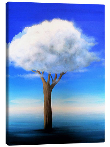 Canvas print Cloud tree in the water I