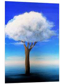 PVC-taulu Cloud tree in the water I