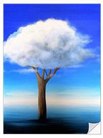 Sticker mural Cloud tree in the water I