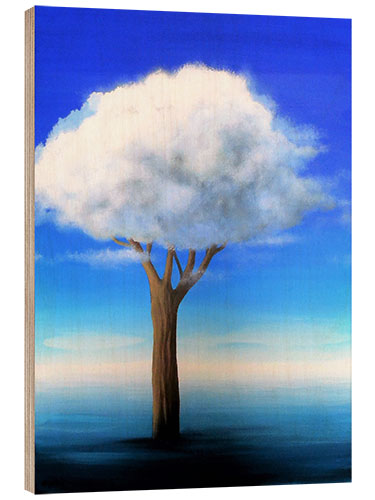 Wood print Cloud tree in the water I