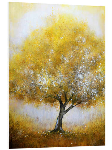 Tableau en PVC Sparkling golden tree