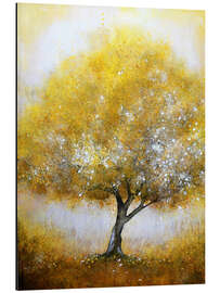 Magnettafel Glitzernd goldener Baum