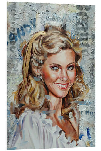 Foam board print Olivia Newton-John