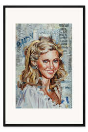 Gerahmter Kunstdruck Olivia Newton-John