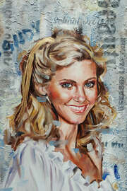 Magnettafel Olivia Newton-John