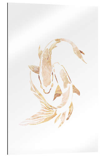 Galleriataulu White-Golden Koi Fish I