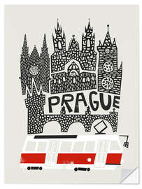 Wandsticker Prague