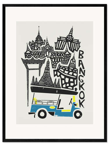 Impresión de arte enmarcada Bangkok