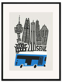 Gerahmter Kunstdruck Seoul