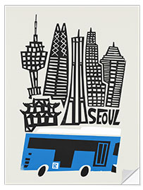 Wandsticker Seoul