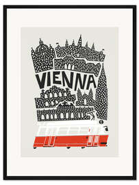 Gerahmter Kunstdruck Vienna