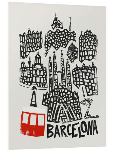 Foam board print Barcelona