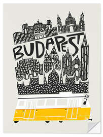 Selvklebende plakat Budapest