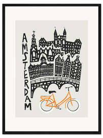 Gerahmter Kunstdruck Amsterdam - Fox &amp; Velvet