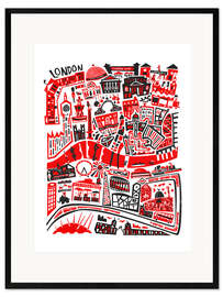 Framed art print London Map