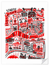 Naklejka na ścianę London Map