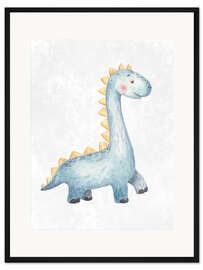 Gerahmter Kunstdruck Baby-Dinosaurier II