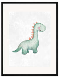 Gerahmter Kunstdruck Baby-Dinosaurier III