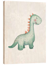 Wood print Baby Dinosaur III