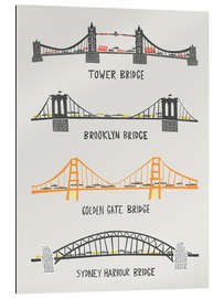 Gallery print Four Famous Bridges