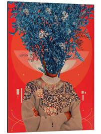 Magnettafel Ihr verschleiertes Lächeln