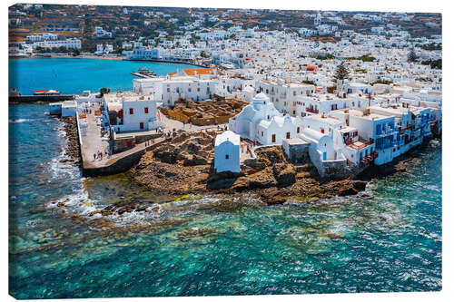 Canvas print Mykonos old town, Greece