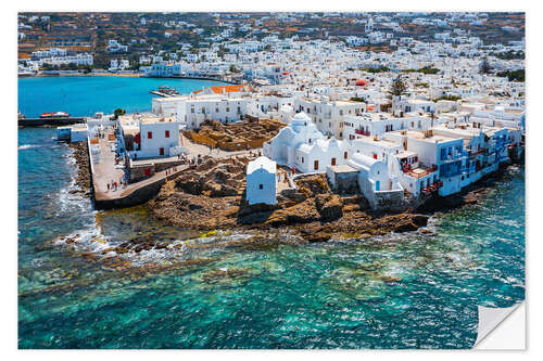 Naklejka na ścianę Mykonos old town, Greece