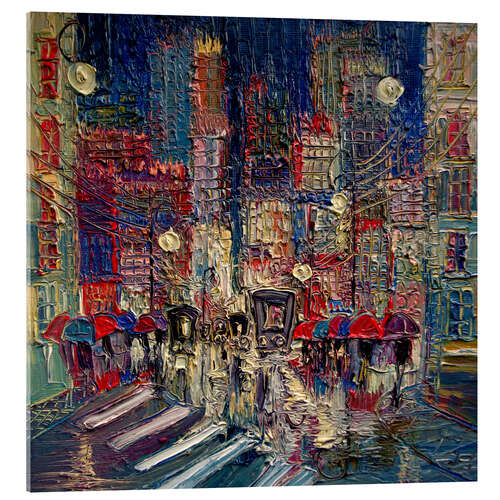 Acrylglasbild Auf den Straßen der Stadt